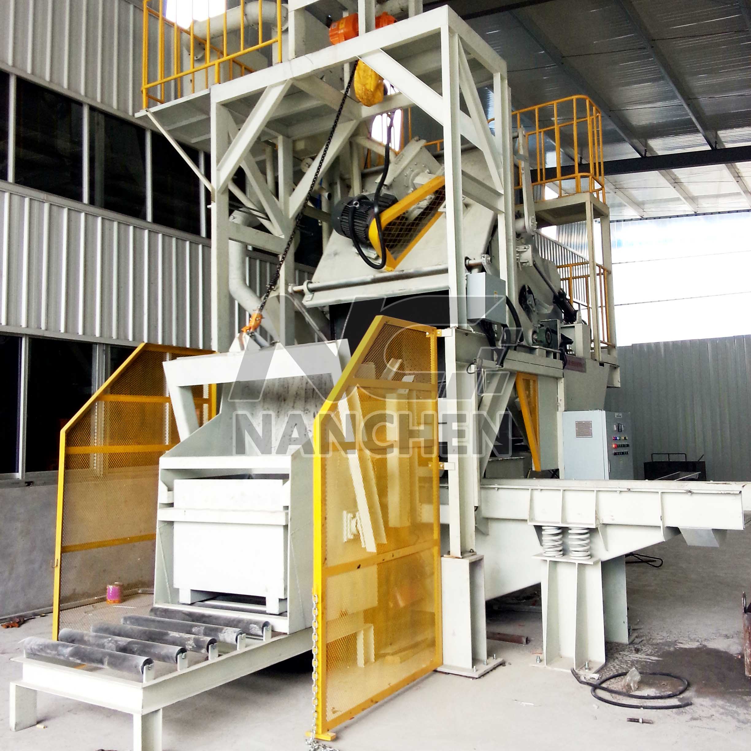 QGT15 Inclined drum type shot blasting machine