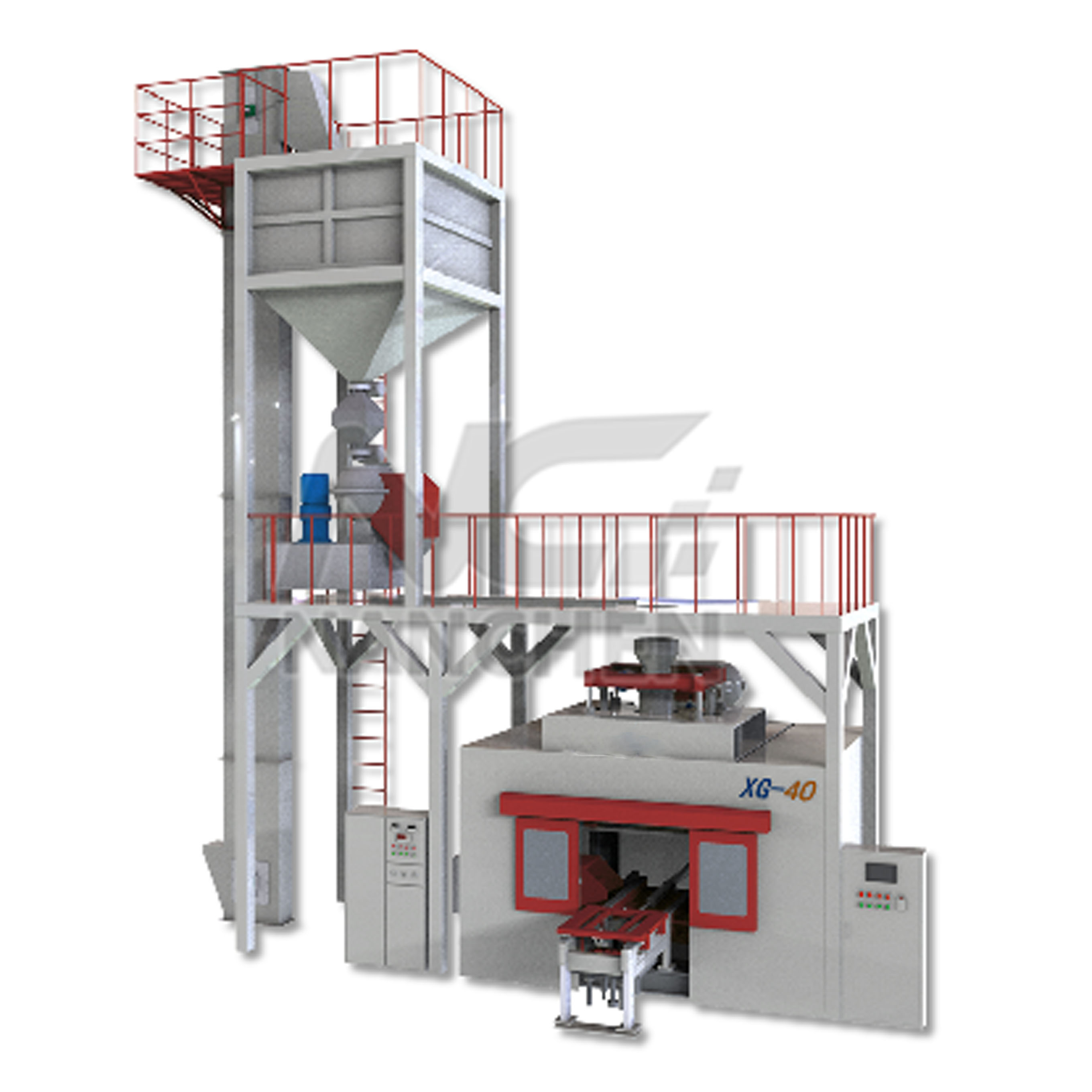 Cold core box sand mixing and core making system